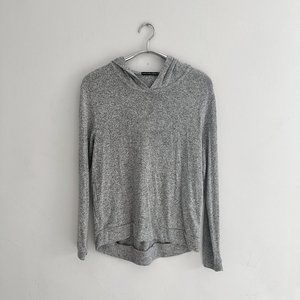 Heather Gray Soft Hooded Pullover